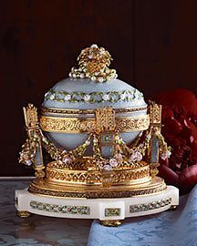 FABERGE IMPERIAL COLLECTION CRADLE EGG, authentic new in box