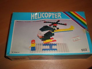 80S VINTAGE GREEK ITALOCREMONA LEGO PANDA HELICOPTER 502 MIB