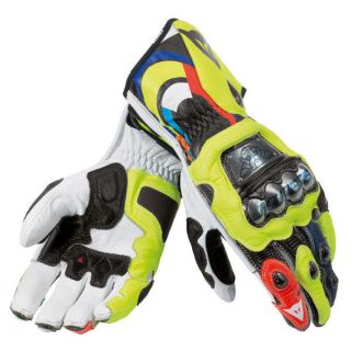Dainese Full Metal Pro Gloves Valentino Rossi VR46 Yellow Black Size 