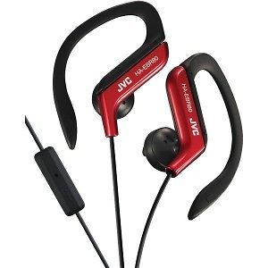   Sport Clip In Ear Headphones/Earphones with Microphone&Remote(Red