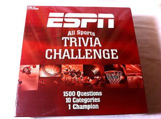   All Sports Trivia Challenge, New in Box, Factory Sealed, 2 6 Players