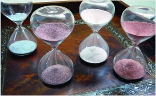 minute black white sand hourglass timer modern sleek time