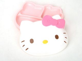 Hello kitty Child Baby Meal Divided Dish Plate/ face cover lunchbox
