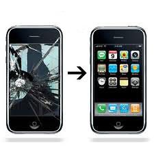 Apple Iphone 3g. 8gb. Cracked screen. White light. .