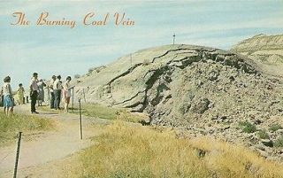   real photo pc,The Burning Coal Vein,Theodore Roosevelt National Park