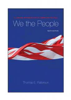   to American Politics by Thomas E. Patterson 2010, Paperback