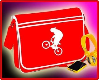 BMX MESSENGER BAG RED RETRO urban freestyle jump street bike 2   T 