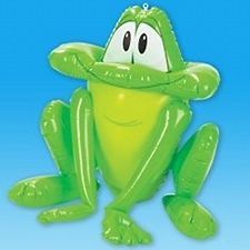 18 giant inflatable blow up green frog animal toy time