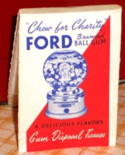 ford gumball gum disposal tissues rare time left $ 9
