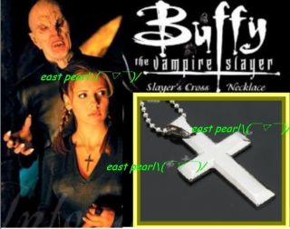 Slayers Cross Necklace Big Titanium steel Buffy the Vampire Slayer