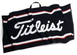 NEW Titleist PLAYERS Golf Bag Towel 16x24 BLACK (KE13)