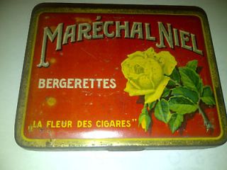   MARECHAL NIEL Flat Pocket Tobacco Tin Cigar Cigarette Can Holland