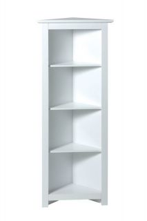 tier white wood corner shelf unit bathroom cabinet time
