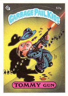 garbage pail kids series 2 glossy tommy gun 57a jolted