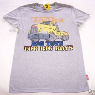 tonka trucks mens grey printed t shirt size s new
