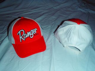 NEW RANGER BOATS HAT Red and White   Velcro Adjustment Strap