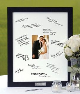 personalized guest book photo signature frame wedding 