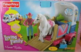   Loving Family Dollhouse New Pony / Horse Trailer Rider Girl & More