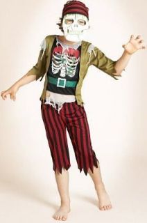 Pirate Skeleton Halloween fancy dress up BNWT 3 8yrs Boys Quality 