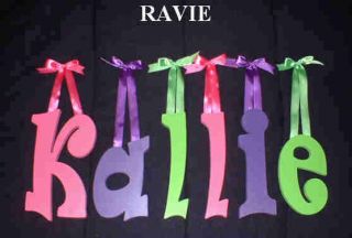 10 size Painted Wooden Wall Letters Ravie font $8.50 ship Name 