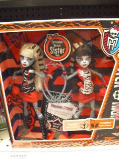Monster High Twins Meowlody & Purrsephone Werecat 2 doll set MINT IN 