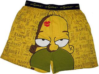NWOT HOMER SIMPSON Mens funny comfy cotton boxer shorts sleepwear XL 