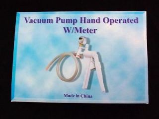 hand operated vacuum filter pump w pressure gauge time left