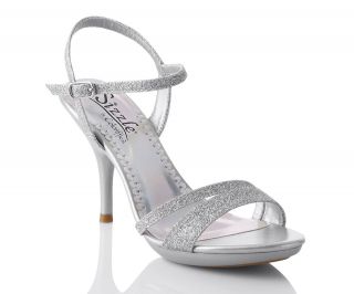 vail silver glitter high heel dress bridal wedding shoes more