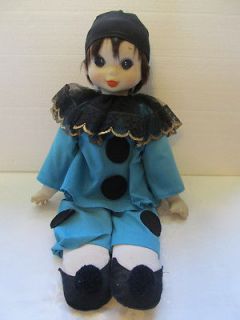 vintage famosa doll dressed as clown made in spain time