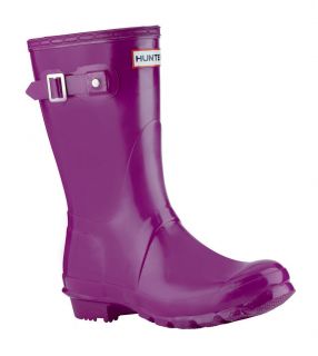 Hunter Short Gloss Wellies (Violet) **Official UK Stockist** RRP £ 