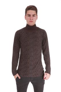 VERSACE JEANS COUTURE Mens Sweater Brown/Black S , M ,L ,XL ,XXL 