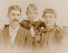 CABINET PHOTO VICTORIAN FAMILY HUSBAND THICK MUSTACHE HANDSOME SON 