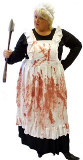 evil housekeeper victorian halloween horr or fancy dress costume plus