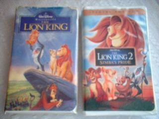 Disney The Lion King & The Lion King II   Simbas Pride   VHS