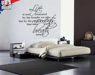 Wall Decor Art Vinyl Removable Mural Decal Sticker Letting Quotes Life 