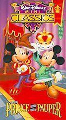 Walt Disney Mini Classics   The Prince and the Pauper VHS, 1991