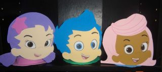 Bubble Guppies inspired party favors cutlery holders, pencil holders