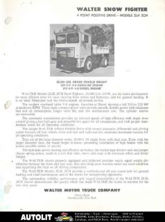 1973 walter zlhzch snow plow truck brochure time left $