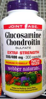 webber naturals glucosamine chondroitin sulfate 300 cap from canada 