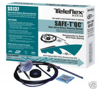 boat steering system complete 14 q c teleflex safe t