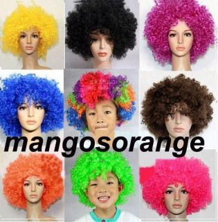 60s 70s 80s Curly Afro Wig Fancy Dress Costume Funky Disco Wigs