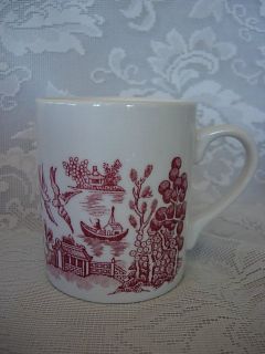 Collectible WESSEX Red/Pink Willow Mug /Cup   Made in England