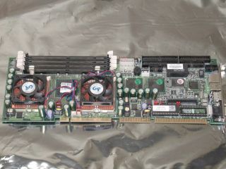 PORTWELL ROBO 668 SINGLE BOARD COMPUTER WITH DUAL CPU & HEATSINK