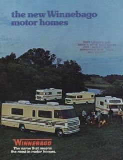 1976 winnebago camper brave custom sales brochure book time left