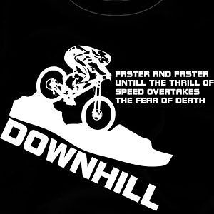 Mountain Biking Downhill T Shirt  Mens & Womens T Shirt All Sizes