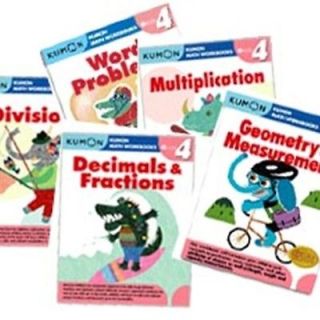 KUMON Workbooks   (5) Grade 4 books  FREE Upgrade to Expedited with $ 