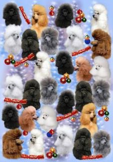poodle christmas wrapping paper by starprint time left $ 4