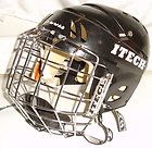 Itech Ice Hockey Goalie helmet with Itech throat guard