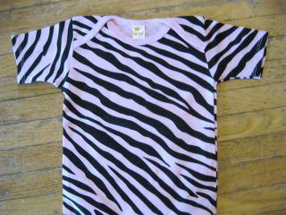 cute zebra print baby shower gift idea onesie 3 month