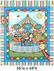 Yard Quilt Cotton Fabric  Springs Bazooples Carousel Quilt Panel